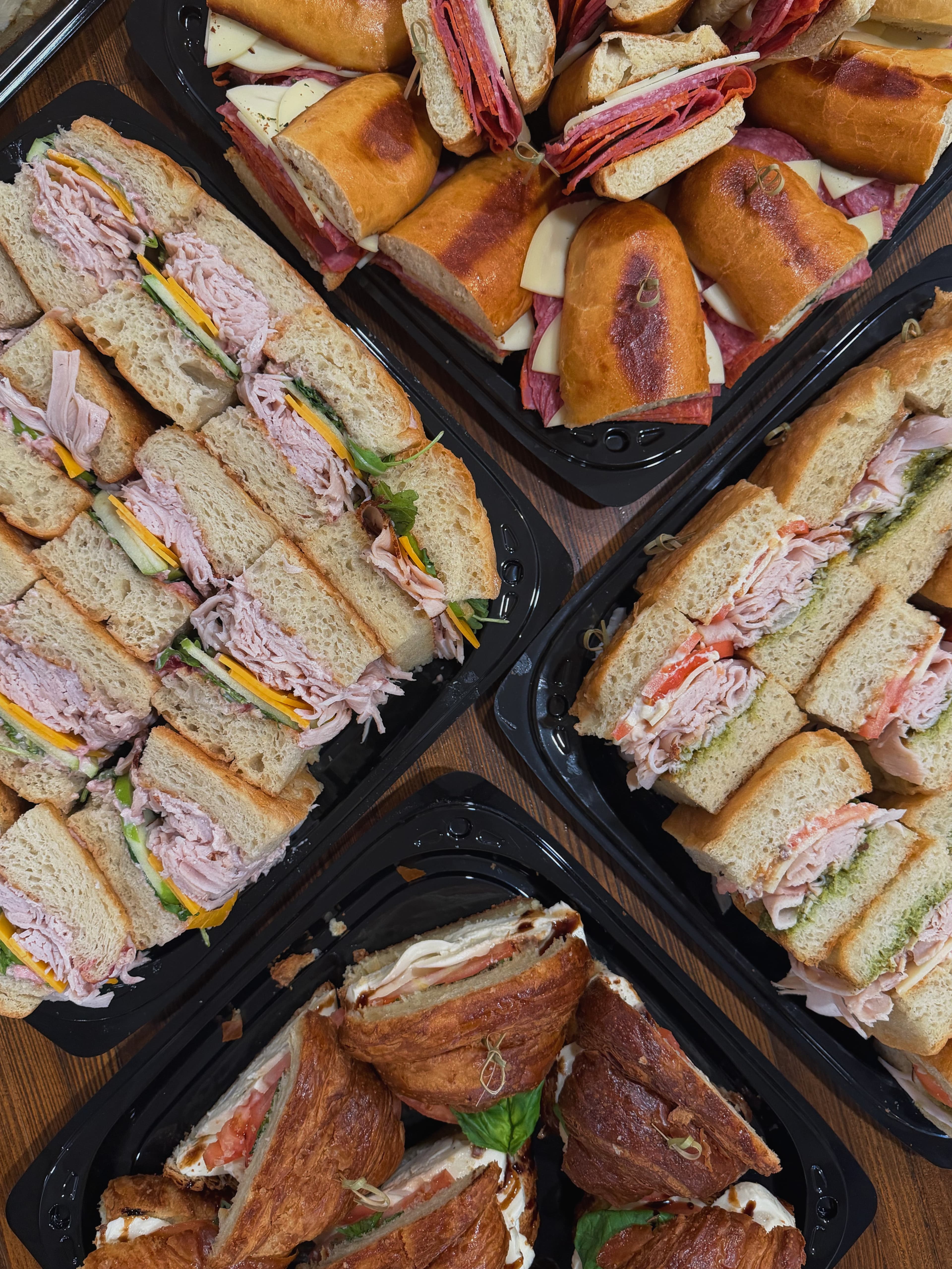 Artisan sandwiches made fresh daily at Butterlow Patisserie & Cafe in Fredonia, NY